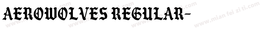AeroWolves Regular字体转换